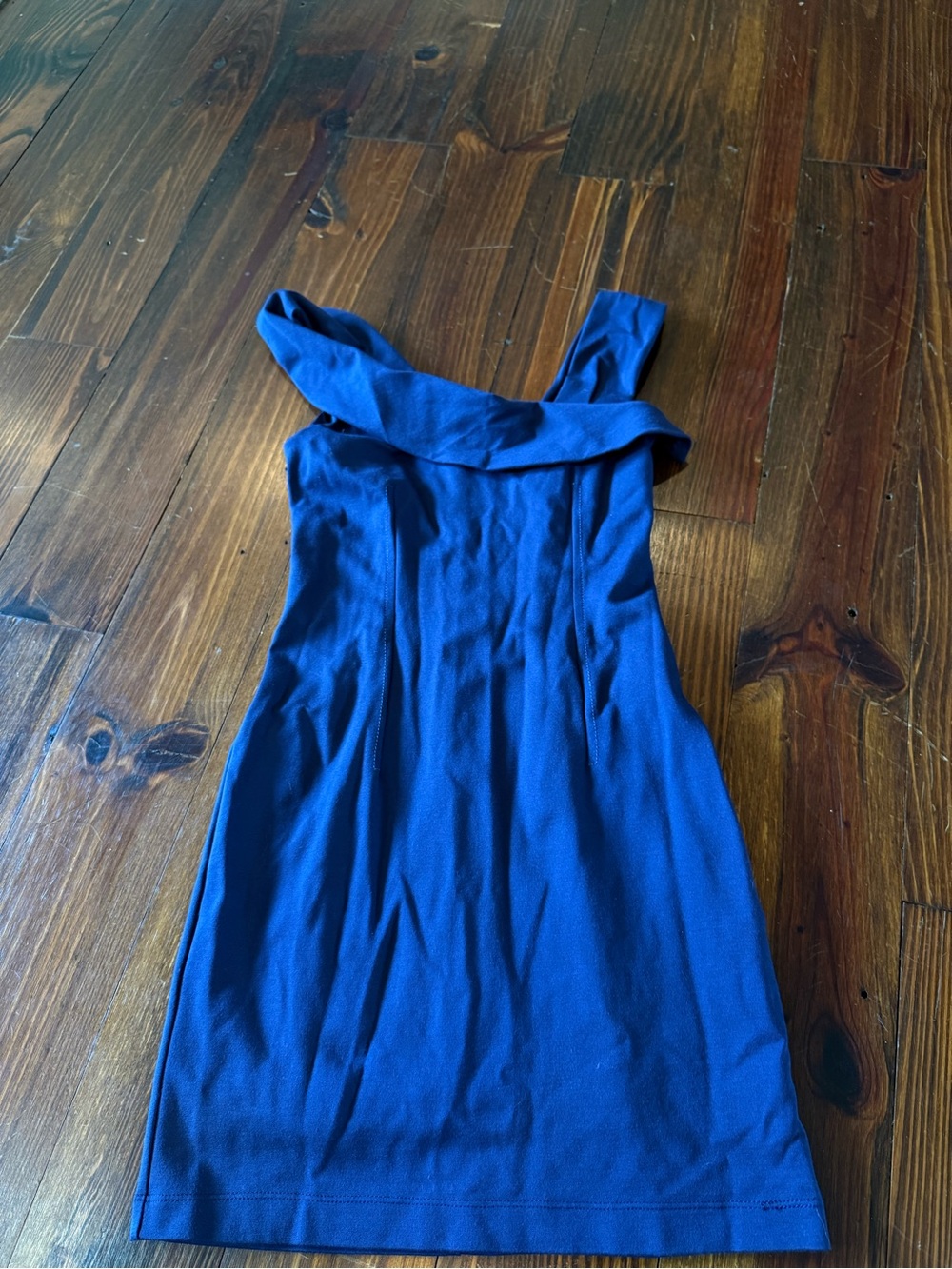 Lark & Ro Navy Off-Shoulder Dress